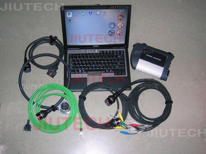 D630 sluit Laptop met MB BR Compact 4 Mercedes Hulpmiddel 201607 van de Sterdiagnose aan