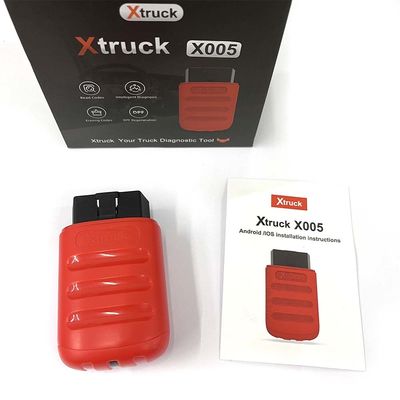 Xtruck X005 Bluetooth Truck Diagnostic Tool with 8 OBDII Test Modes and Two Years Free Updates for FAWDE, SHACMAN