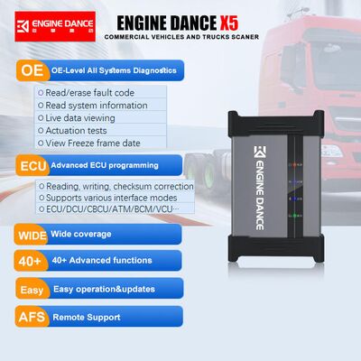 Ecu Programming Tool Engine Dance X5 Ultra Commercial Vehicle Truck Diesel Engine ABS EBS TABS SCR Andurea Pump DPF Diagnostic