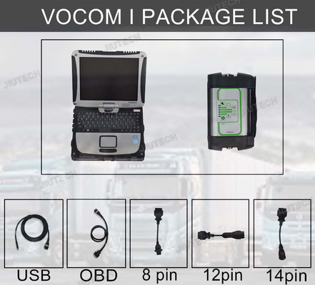 for vcads Vocom 88890300 for vcads truck excavator diagnostic tool for vcads ptt 2.8 dev2tool EUR6 FH FM4 +CF19