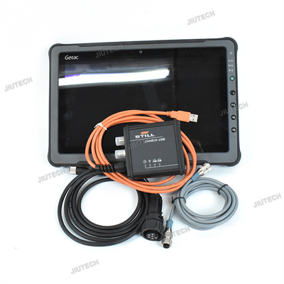 Ready to use Getac F110 tablet+V8.21 for Still Forklift Canbox 50983605400 Diagnostic Cable Still Interface Original Box