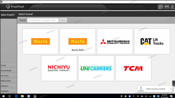 Universaal diagnosetool voor vorkheftrucks TruckTool voor het resetten van AGV-moen Service Counter Wizard voor MITSUBISHI, ET, TCM, UNI