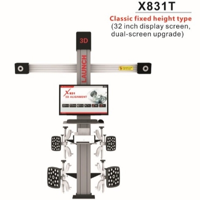 LAUNCH X831T Classic Vaste hoogte vierkoloms 3D Auto Positionering en Hefplatform - 32-inch dual-screen upgraded Versie