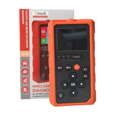 Xtruck 819 OBD2 Diagnostisch hulpmiddel met 9 belangrijke protocollen Ondersteuning van 2,8 inch IPS-display en 16-pin OBDII-connector