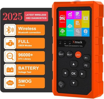 Xtruck 819 Handheld OBDII Scanner met Verbeterde OBD2 Modus 6, Ondersteuning voor 9 Belangrijke Protocollen en 2,8-inch IPS-scherm
