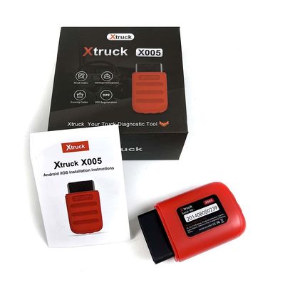 Xtruck X005 Bluetooth Truck Diagnostic Tool with 8 OBDII Test Modes and Two Years Free Updates for FAWDE, SHACMAN