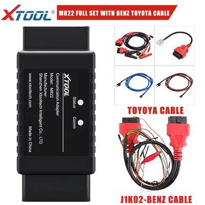 XTOOL M822 M821 Adapter Voor Benz Alle sleutels verloren Voor Toyota 8A Sleutel programmering Werk nodig met KC501 Programmer voor PAD3 X100MAX