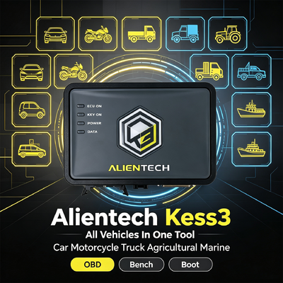 Alientech KESS V3 ECU Tuning Platform met Triple-Mode OBD Bench Boot 7x snellere microprocessor en 10x snellere bestandsoverdracht