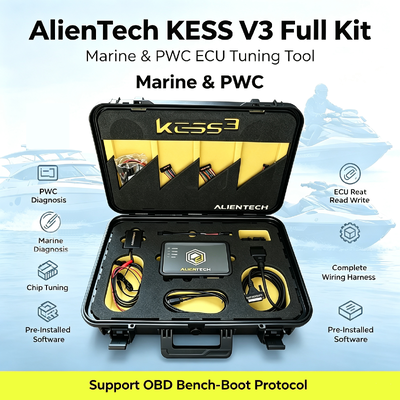 Alientech KESS3 ECU Programmer Diagnostic Device with Marine PWC Tuning OBD Bench Boot and Free 12 Months Subscription