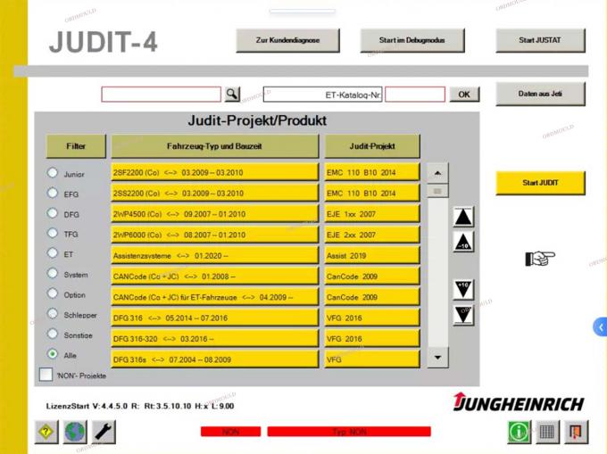 Jungheinrich Vorklift Judit Box INCADO en Kabel JUDIT-4 Diagnostische Kit Tools Canbox Interface Diagnostische Tool 30
